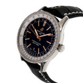  Shop Authentic Breitling Navitimer 1 Automatic 41mm Black Dial Black Leather Strap Mens Watch - A17326211B1P2 - Luxxuri