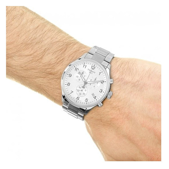  Shop Authentic Tissot Chrono XL Classic Silver Dial Silver Steel Strap Watch For Men - T116.617.11.037.00 - Luxxuri