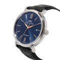  Shop Authentic IWC Portofino Automatic Blue Dial Black Leather Strap Watch for Men - IW356523 - Luxxuri