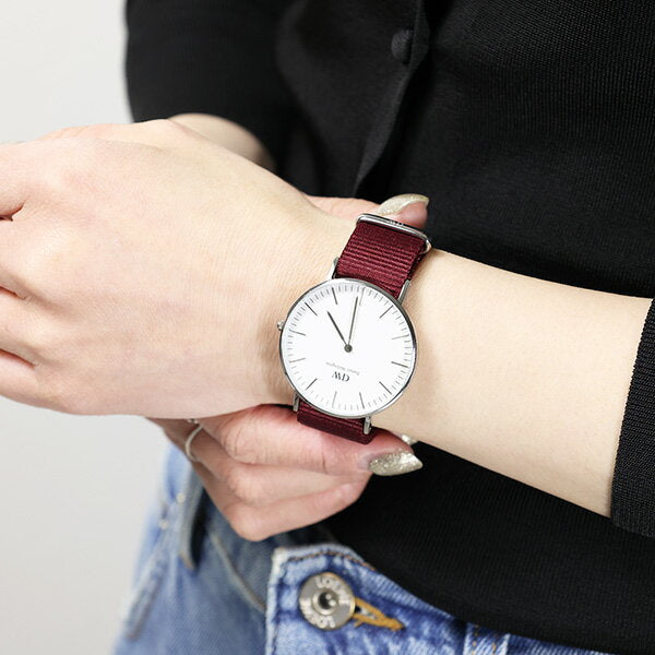  Shop Authentic Daniel Wellington Classic Roselyn White Dial Red NATO Strap Watch For Women - DW00100272 - Luxxuri