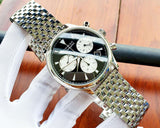  Shop Authentic Movado Heritage Calendoplan Chronograph Black Dial Silver Steel Strap Watch for Men - 3650014 - Luxxuri