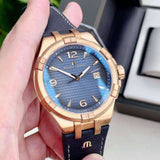  Shop Authentic Maurice Lacroix Aikon Date Limited Edition Blue Dial Blue Leather Strap Watch For Men - AI1028-BRZ01-420-1 - Luxxuri