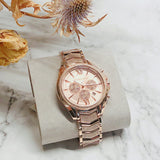  Shop Authentic Michael Kors Whitney Chronograph Rose Gold Dial Rose Gold Steel Strap Watch For Women - MK6730 - Luxxuri