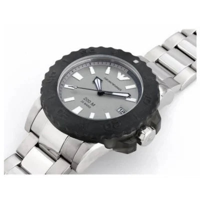  Shop Authentic Emporio Armani Bracelet Collection Black Dial Silver Steel Strap Watch For Men - AR5970 - Luxxuri