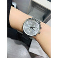 Shop Authentic Calvin Klein High Noon Silver Dial Silver Mesh Bracelet Watch for Men - K8M27126 - Luxxuri