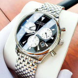  Shop Authentic Movado Heritage Calendoplan Chronograph Black Dial Silver Steel Strap Watch for Men - 3650014 - Luxxuri