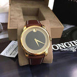  Shop Authentic Movado Museum Classic Brown Dial Brown Leather Strap Watch For Men - 0606880 - Luxxuri