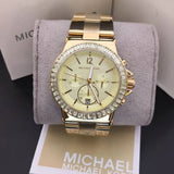  Shop Authentic Michael Kors Dylan Quartz Gold Dial Gold Steel Strap Watch For Women - MK5861 - Luxxuri