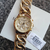  Shop Authentic Michael Kors Runway Twist Gold Dial Gold Stainless Steel Strap Watch for Women - MK3131 - Luxxuri