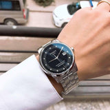  Shop Authentic Tissot T Classic Luxury Powermatic 80 Black Dial Silver Steel Strap Watch For Men - T086.408.11.056.00 - Luxxuri