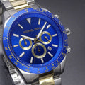  Shop Authentic Michael Kors Layton Chronograph Blue Dial Two Tone Steel Strap Watch For Men - MK8825 - Luxxuri