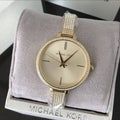  Shop Authentic Michael Kors Jaryn Quartz Gold Dial Gold Steel Strap Watch For Women - MK3784 - Luxxuri