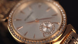  Shop Authentic Michael Kors Abbey Three-Hand Analog Crystals Rose Gold Dial Rose Gold Steel Strap Watch for Women - MK4617 - Luxxuri