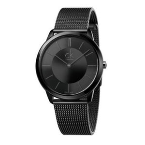  Shop Authentic Calvin Klein Minimal Black Dial Black Mesh Bracelet Watch for Men - K3M214B1 - Luxxuri