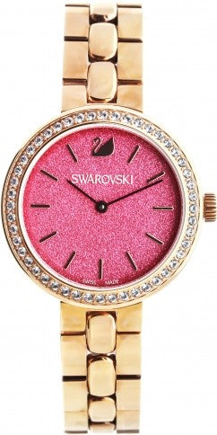  Shop Authentic Swarovski Daytime Quartz Coral Dial Rose Gold Steel Strap Watch for Women - 5182250 - Luxxuri