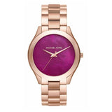  Shop Authentic Michael Kors Runway Pink Dial Rose Gold Steel Strap Watch for Women - MK3550 - Luxxuri