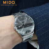  Shop Authentic Mido Commander II Automatic Chronometer Grey Dial Silver Steel Strap Watch For Men - M021.431.11.061.00 - Luxxuri