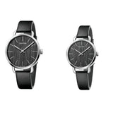  Shop Authentic Calvin Klein Even Black Dial Black Leather Strap Watch for Women - K7B231C1 - Luxxuri