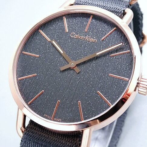  Shop Authentic Calvin Klein Even Grey Dial Grey NATO Strap Watch for Men - K7B216P3 - Luxxuri