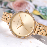  Shop Authentic Michael Kors Charley Three-Hand Quartz Gold Dial Gold Steel Strap Watch for Women - MK4399 - Luxxuri