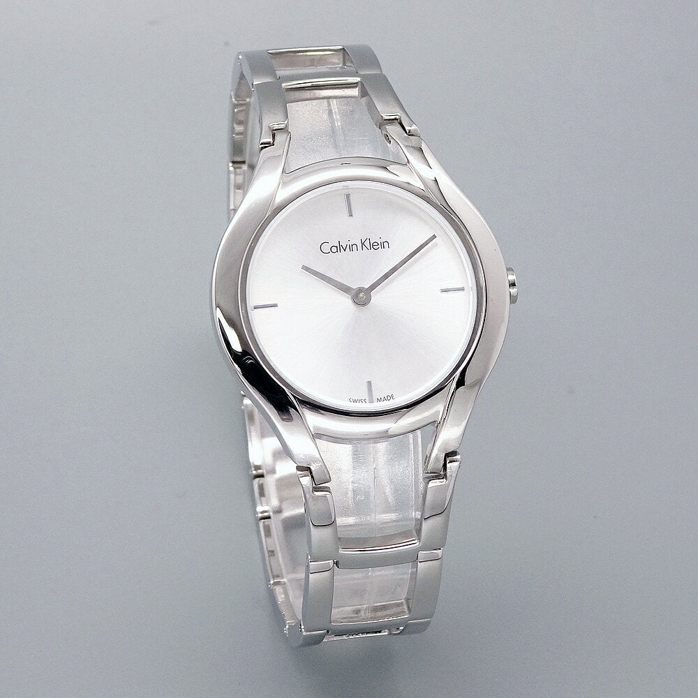  Shop Authentic Calvin Klein Class White Dial Silver Steel Strap Watch for Women - K6R23126 - Luxxuri