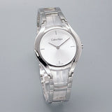  Shop Authentic Calvin Klein Class White Dial Silver Steel Strap Watch for Women - K6R23126 - Luxxuri