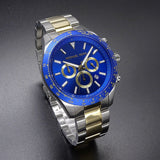  Shop Authentic Michael Kors Layton Chronograph Blue Dial Two Tone Steel Strap Watch For Men - MK8825 - Luxxuri