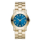  Shop Authentic Marc Jacobs Amy Blue Dial Gold Steel Strap Watch for Women - MBM3303 - Luxxuri