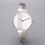  Shop Authentic Calvin Klein Drift Silver Dial Silver Steel Strap Watch for Women - K6S2N116 - Luxxuri