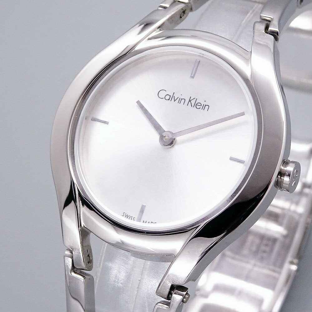 Shop Authentic Calvin Klein Class White Dial Silver Steel Strap Watch for Women - K6R23126 - Luxxuri