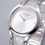  Shop Authentic Calvin Klein Class White Dial Silver Steel Strap Watch for Women - K6R23126 - Luxxuri