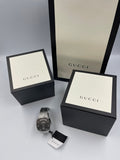  Shop Authentic Gucci Grip Quartz Silver Dial Silver Steel Strap Watch For Women - YA157410 - Luxxuri