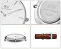  Shop Authentic Daniel Wellington Petite White Dial Brown Leather Strap Watch For Women - DW00100243 - Luxxuri