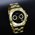  Shop Authentic Marc Jacobs Blade Chronograph Black Dial Gold Steel Strap Watch for Women - MBM3309 - Luxxuri