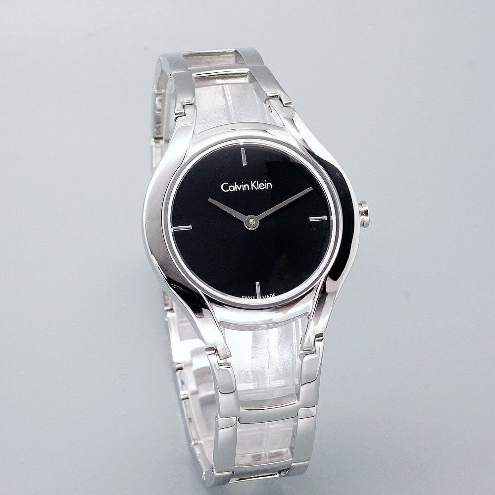  Shop Authentic Calvin Klein Class Black Dial Silver Steel Strap Watch for Women - K6R23121 - Luxxuri