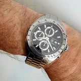  Shop Authentic Tag Heuer Formula 1 Calibre 16 Automatic Chronograph Black Dial Silver Steel Strap Watch for Men - CAZ2010.BA0876 - Luxxuri
