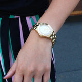  Shop Authentic Marc Jacobs Blade Gold Dial Gold Steel Strap Watch for Women - MBM3126 - Luxxuri