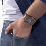  Shop Authentic Guess Phoenix Multifunction Blue Dial Brown Leather Strap Watch for Men - GW0202G2 - Luxxuri
