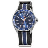  Shop Authentic Tag Heuer Formula 1 Quartz Blue Dial Two Tone NATO Strap Watch for Men - WAZ1010.FC8197 - Luxxuri
