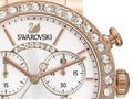  Shop Authentic Swarovski Citra Sphere Chrono White Dial White Leather Strap Watch for Women - 5080602 - Luxxuri