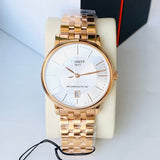  Shop Authentic Tissot T Classic Carson Premium Automatic White Dial Rose Gold Steel Strap Watch for Men - T122.407.33.031.00 - Luxxuri