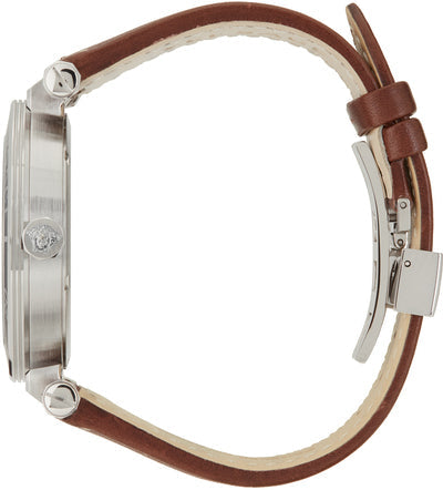  Shop Authentic Versace Greca Sport Analog Blue Dial Brown Leather Strap Watch For Men - VEZ300121 - Luxxuri