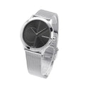  Shop Authentic Calvin Klein Minimal Black Dial Silver Mesh Bracelet Watch for Women - K3M22123 - Luxxuri