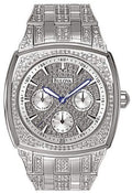  Shop Authentic Bulova Crystal Collection Phantom Silver Dial Silver Steel Strap Watch for Men - 96C002 - Luxxuri