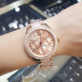  Shop Authentic Michael Kors Janelle Multifunction Rose Gold Two Tone Steel Strap Watch For Women - MK7132 - Luxxuri