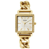  Shop Authentic Guess Vanity Diamonds Silver Dial Gold Steel Strap Watch for Women - W1030L2 - Luxxuri