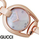  Shop Authentic Gucci Horsebit Collection Diamonds Mother of Pearl Dial Rose Gold Steel Strap Watch For Women - YA139508 - Luxxuri