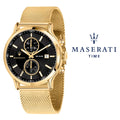  Shop Authentic Maserati Epoca 42mm Black Dial Gold Mesh Bracelet Watch For Men - R8873618007 - Luxxuri