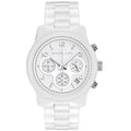  Shop Authentic Michael Kors Runway White Ceramic Dial White Steel Strap Watch for Women - MK5161 - Luxxuri