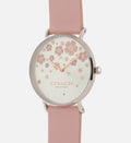 Coach Perry Silver Dial Pink Leather Strap Watch For Women - 14503325